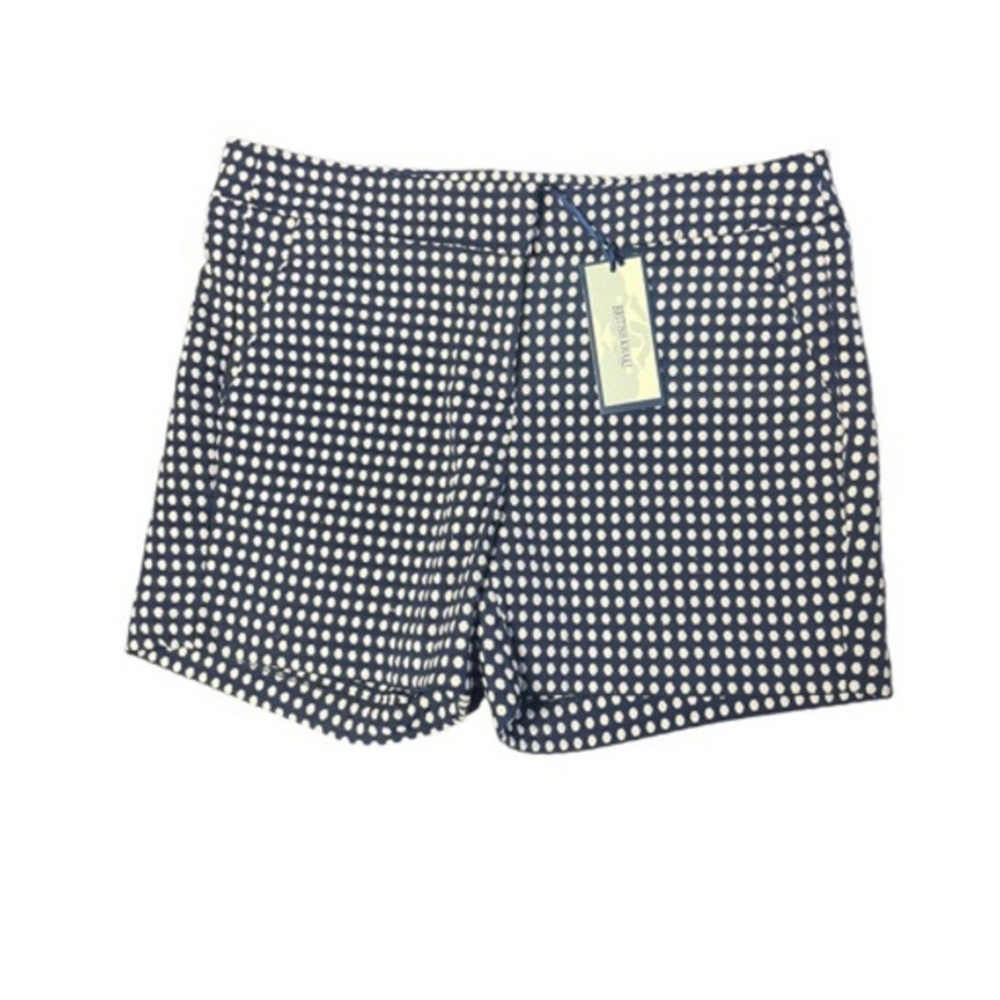 British Khaki Polka Dot Shorts‎ NWT